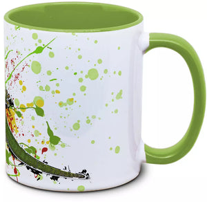 Hübscher Phelsuma grandis Tassenkasper von TK Tassen, detailreiche Keramikfigur mit bunten Farbmustern.