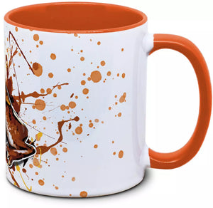 Aeluroscalabotes felinus Tassenkasper von TK Tassen, detailreiche Tasse mit Katzenmotiven, weiße Keramik mit buntem Design