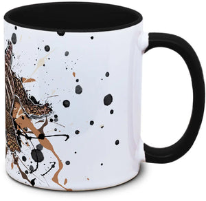 Rhacodactylus leachianus Tassenkasper in lebendigen Farben, detailreiche Illustration auf der Tasse, ideal für Reptilienliebhaber.