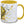 Python regius Super Disco Clown-Tassenkasper in buntem Design auf weißem Hintergrund