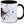 Weiße Tasse mit Avicularia avicularia - Tassenkasper von TK Tassen auf weißem Hintergrund.