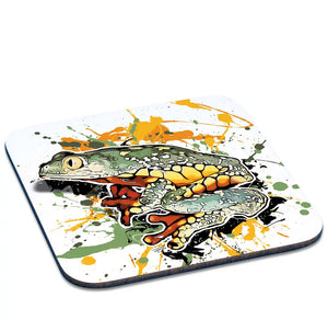 Untersetzer Cruziohyla craspedopus von TK Untersetzer, bunter Tassenkasper mit Fröschen, aus langlebigem Material, ideal für Getränke.