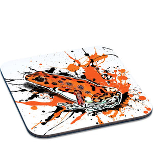 Bunter Untersetzer mit Oophaga pumilio Bastimentos Design von TK Untersetzer, ideal für Tassen und Gläser