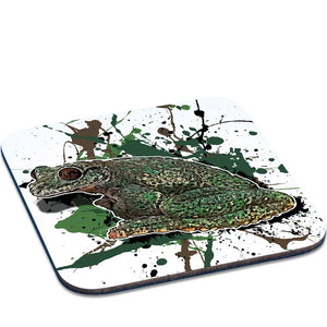 Runder Untersetzer mit Ecnomiohyla valancifer Motiv, TK Untersetzer Tassenkasper, detailliertes Tierdesign, für Getränkeunterlage