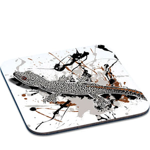 Runder Untersetzer mit Strophurus taenicauda Design, Tassenkasper, aus Keramik, dekoratives Küchenaccessoire, für Tassen und Gläser