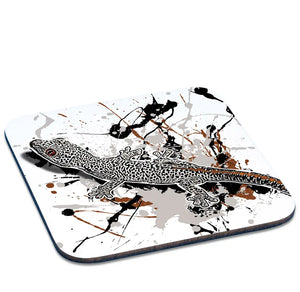 Runder Untersetzer mit Strophurus taenicauda Design, Tassenkasper, aus Keramik, dekoratives Küchenaccessoire, für Tassen und Gläser