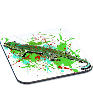 Untersetzer mit Phelsuma guimbeaui Design von TK Untersetzer, aus langlebigem Material, ideal für Tassen und Gläser