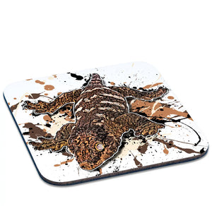 Untersetzer für Rhacodactylus leachianus von TK Untersetzer, dekorativ mit Gecko-Motiv, aus langlebigem Material