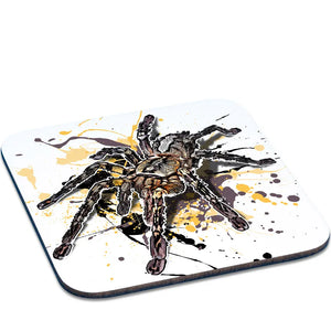 Untersetzer mit Poecilotheria ornata Spinne im Design, von TK Untersetzer, aus robustem Material, für Tassen und Gläser.