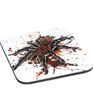 Untersetzer Theraphosa apophysis von TK Untersetzer, Tassenkasper, aus robustem Material mit Spinnenmuster, perfekt für heiße Getränke