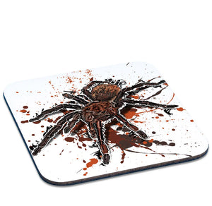 Untersetzer Theraphosa apophysis von TK Untersetzer, Tassenkasper, aus robustem Material mit Spinnenmuster, perfekt für heiße Getränke