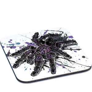 Untersetzer Avicularia purpurea von TK Untersetzer, bunter Tassenuntersetzer mit Arachniden-Motiv, ideal für Tassen und Gläser.