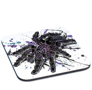 Untersetzer Avicularia purpurea von TK Untersetzer, bunter Tassenuntersetzer mit Arachniden-Motiv, ideal für Tassen und Gläser.